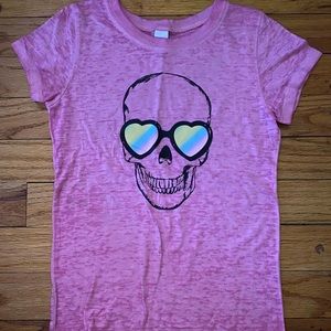 Royal Apparel Skull & Heart sunglasses T Shirt sz 6x/7